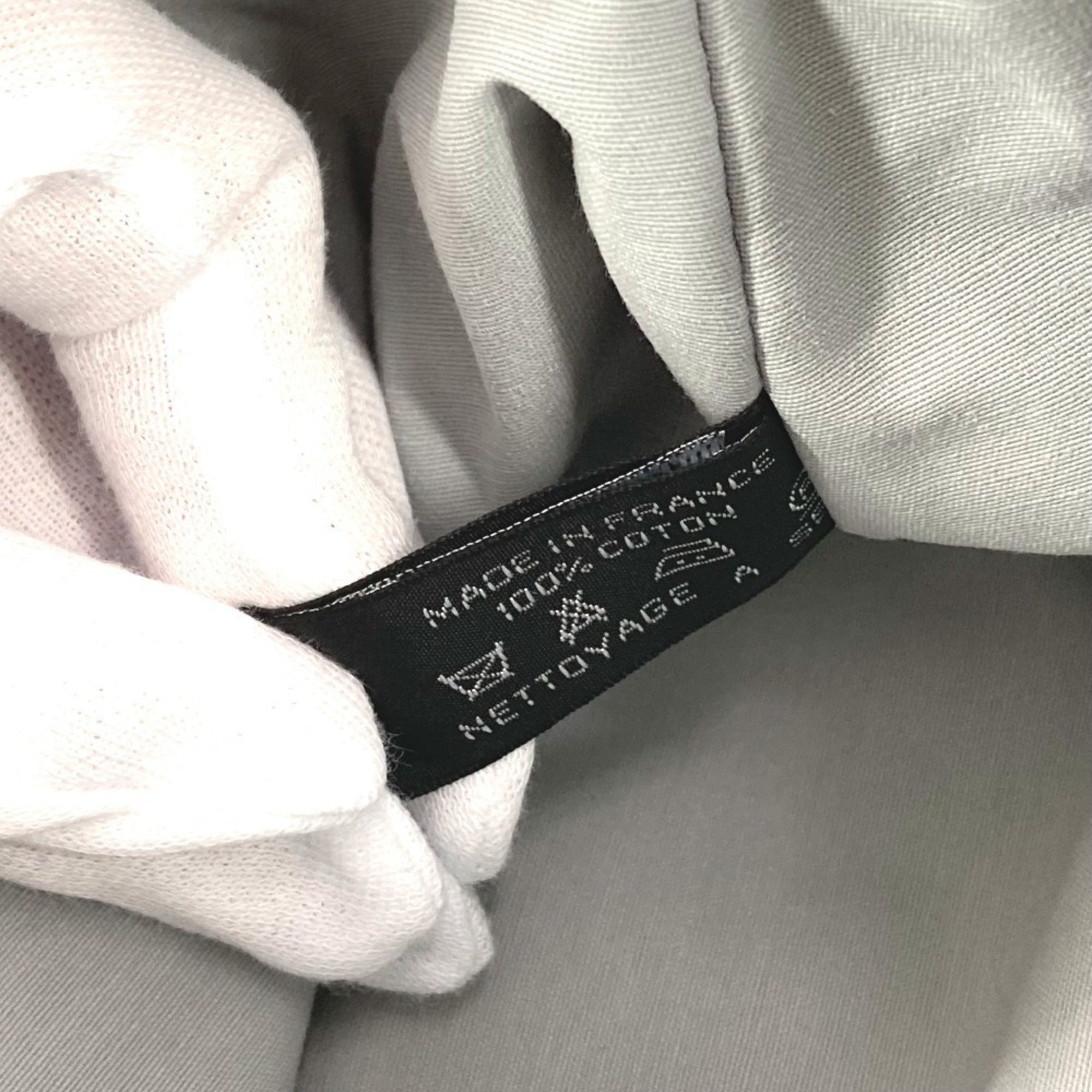 Hermes Gray Canvas Pouch (Pre-Owned)