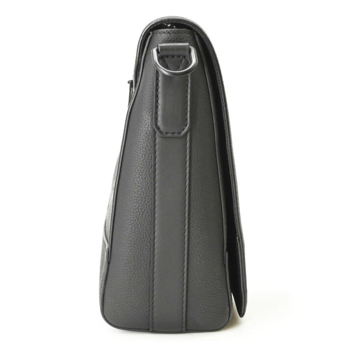 Louis Vuitton Black Leather Messenger Bag (Pre-Owned)