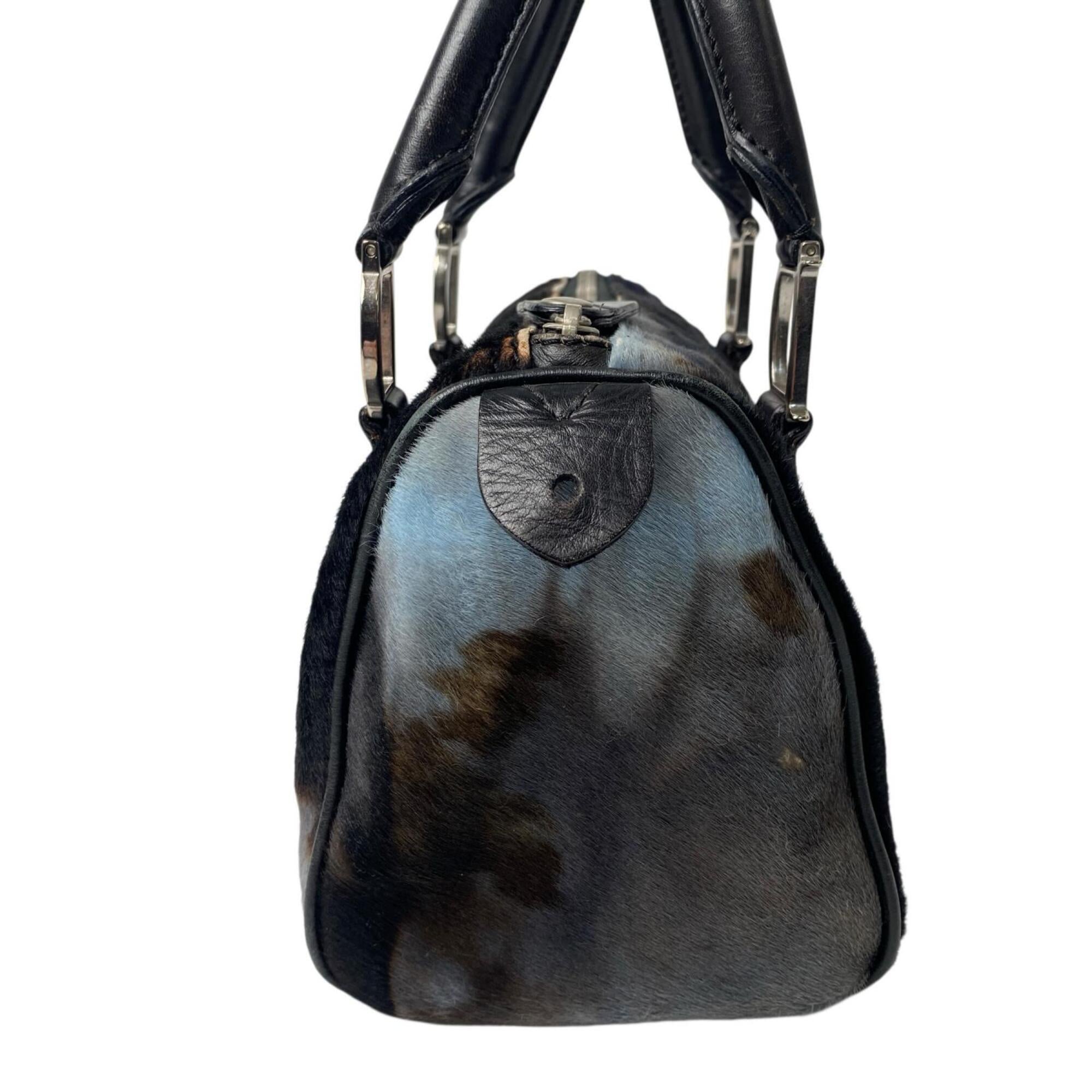 Christian Dior Multi-Color Leather Boston Bag Handbag (Pre-Owned)