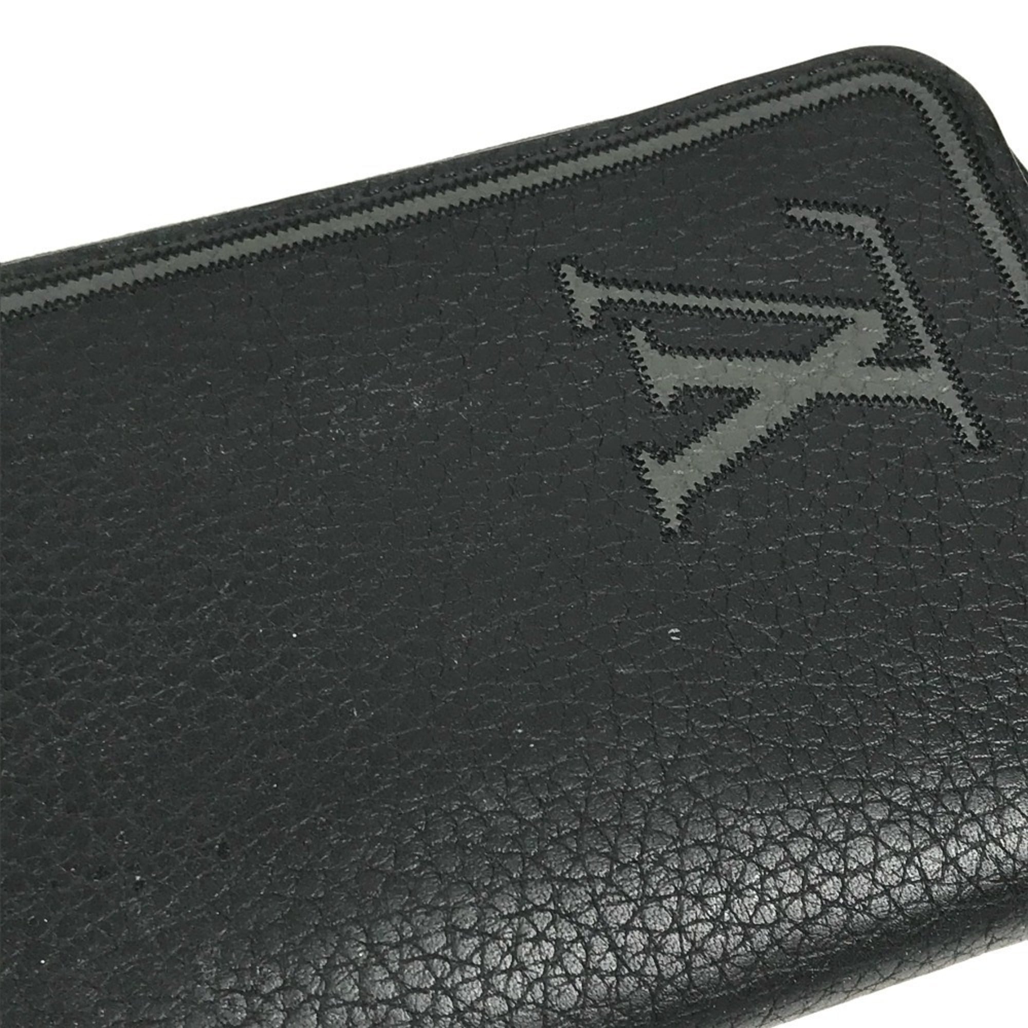 Louis Vuitton Black Noir Long Wallet (Bi-Fold) (Pre-Owned)