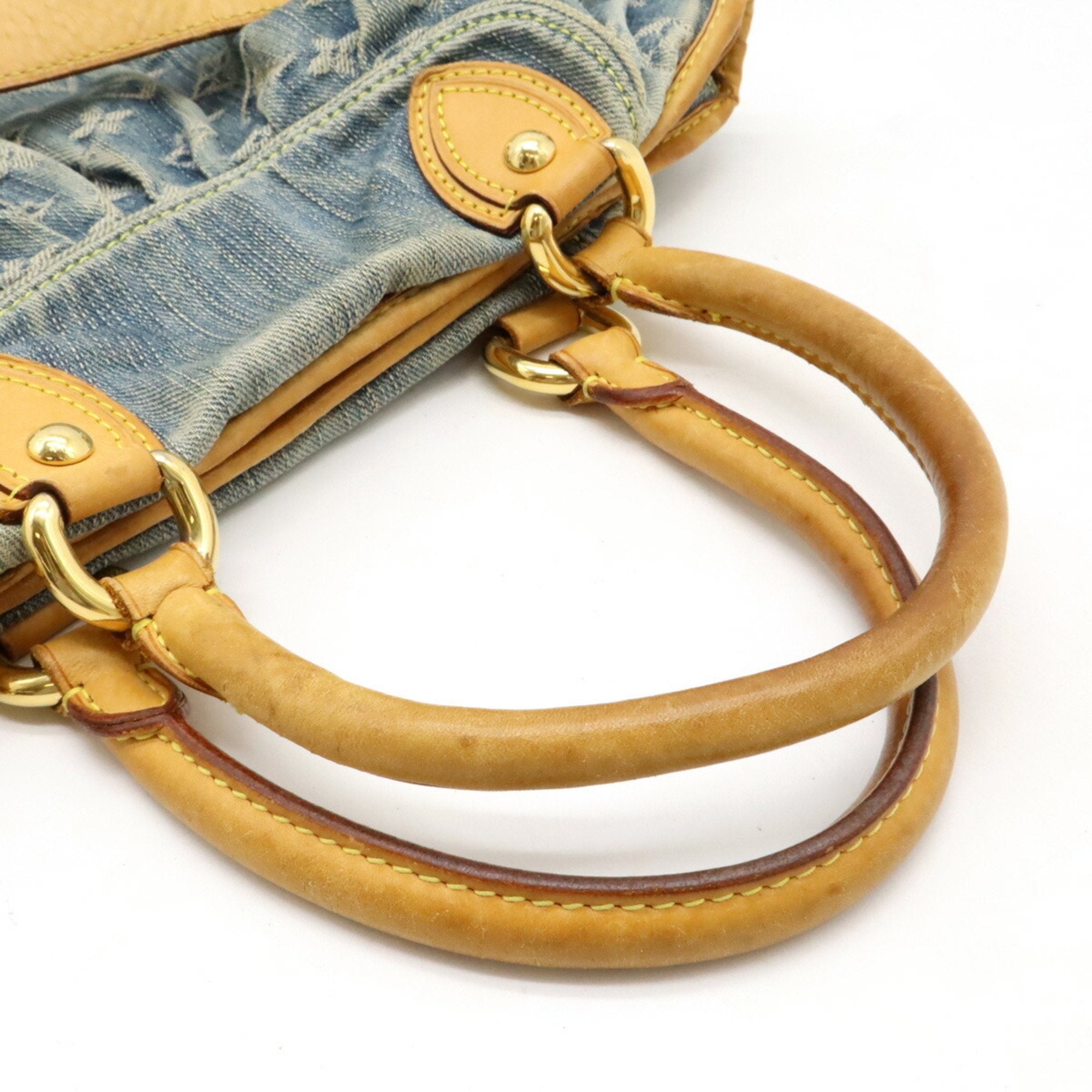 Louis Vuitton Monogram Denim Blue Monogram Denim Handbag Shoulder Bag Tote Bag (Pre-Owned)