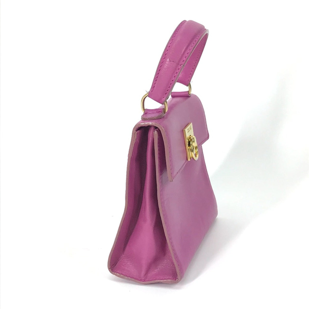 Celine Purple Leather Handbag (Pre-Owned)
