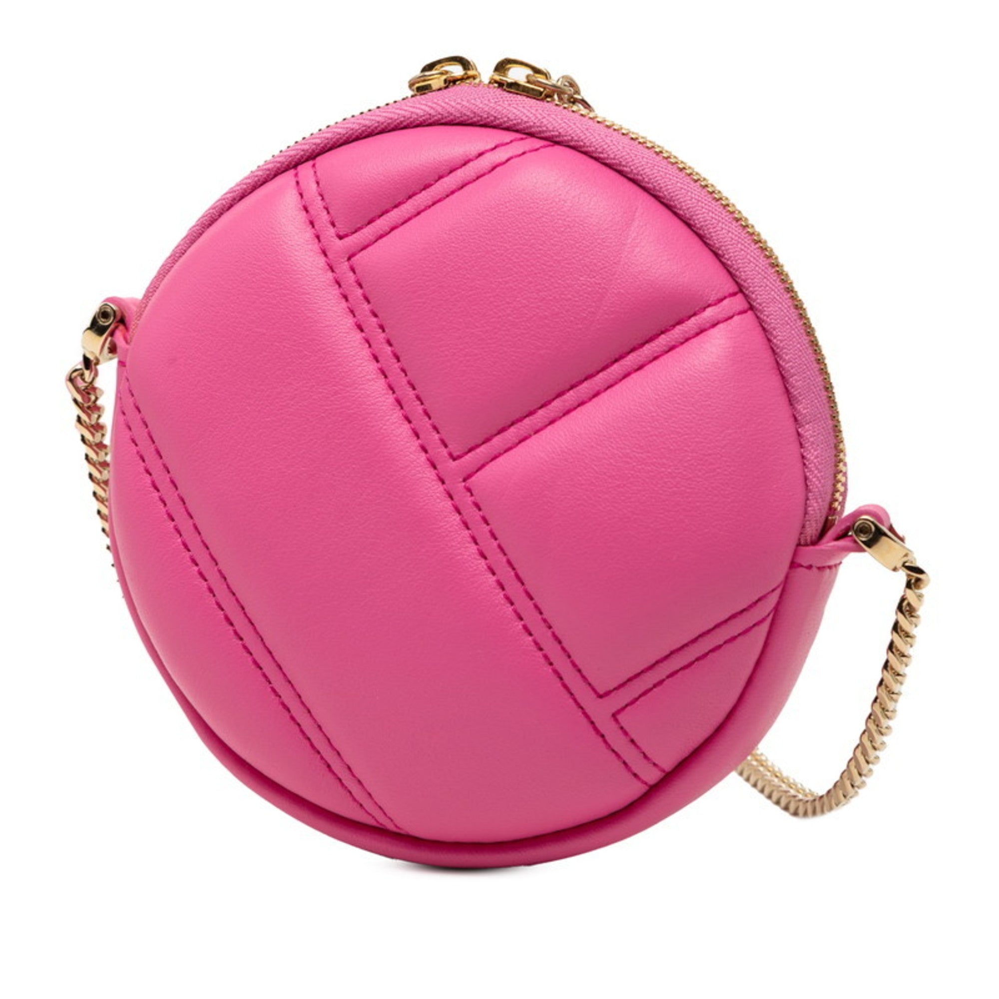 Bvlgari Pink Leather Pochette Shoulder Bag (Pre-Owned)