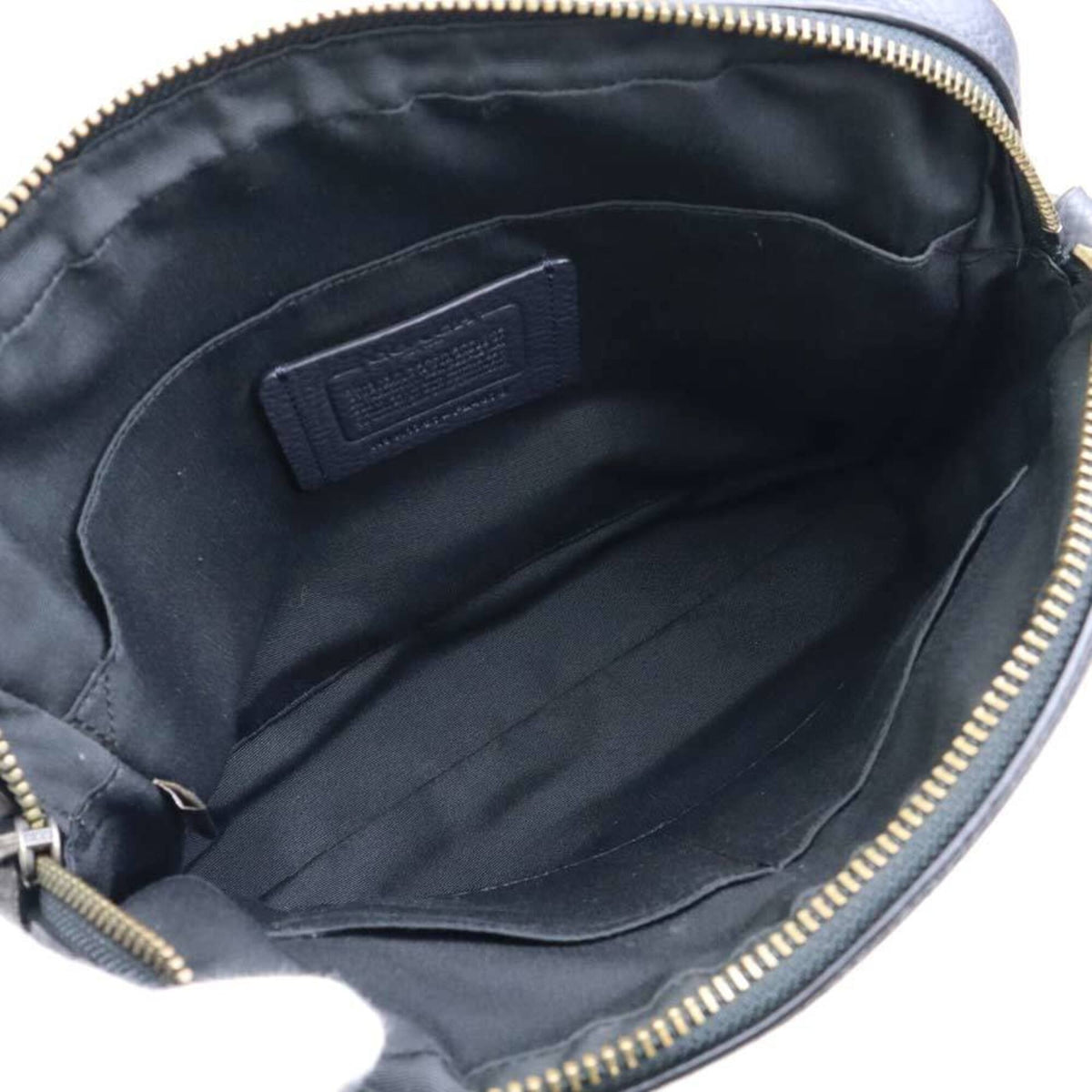 Coach Charcoal Gray Leather Shoulder Bag (Pre-Owned)