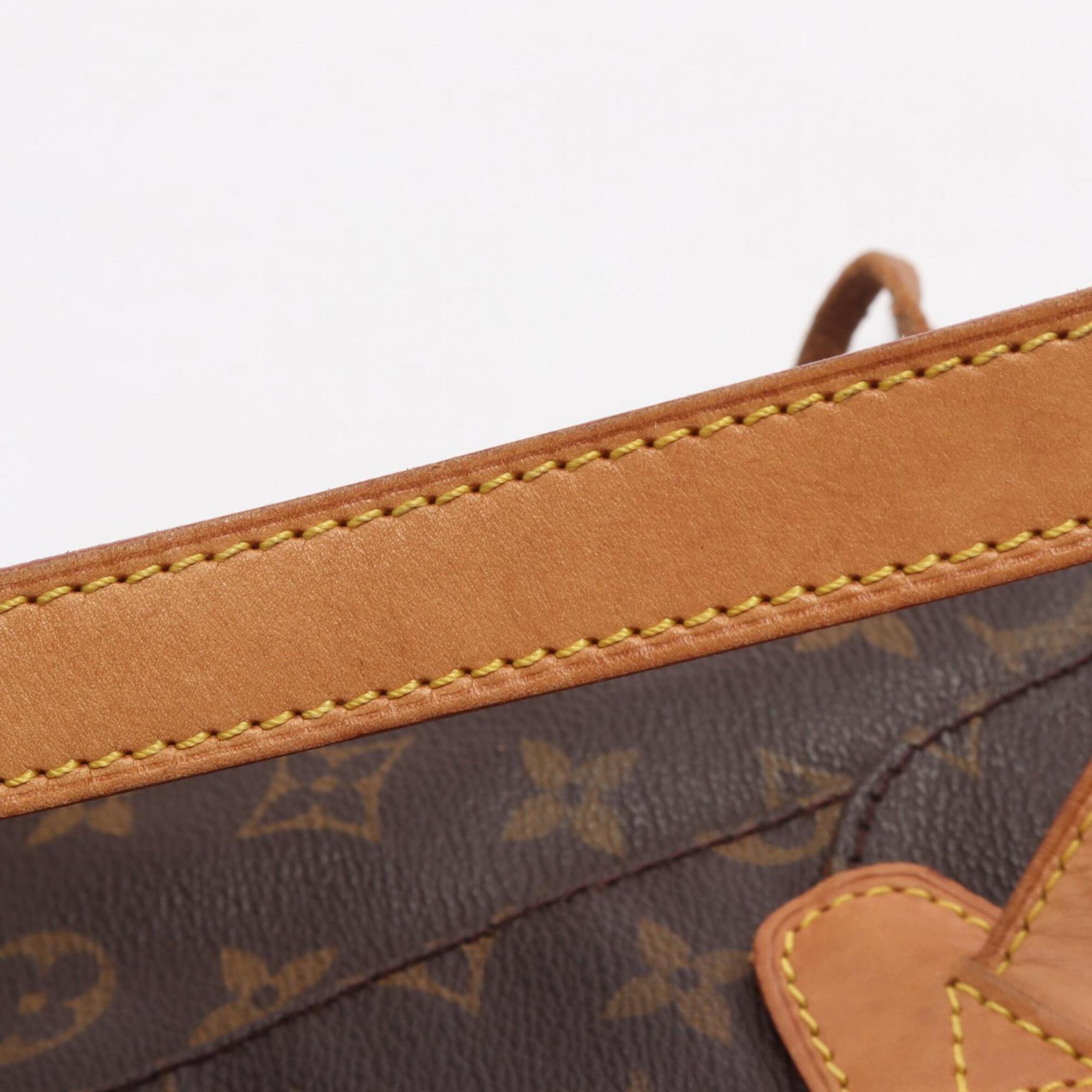 Louis Vuitton Brown Coated Canvas Pvc Monogram Leather Backpack Handbag (Pre-Owned)