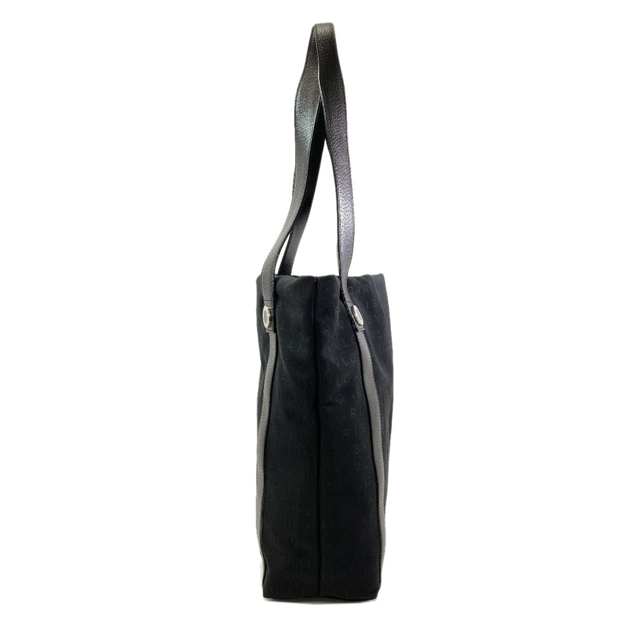 Bvlgari Black Canvas Tote Bag (Pre-Owned)