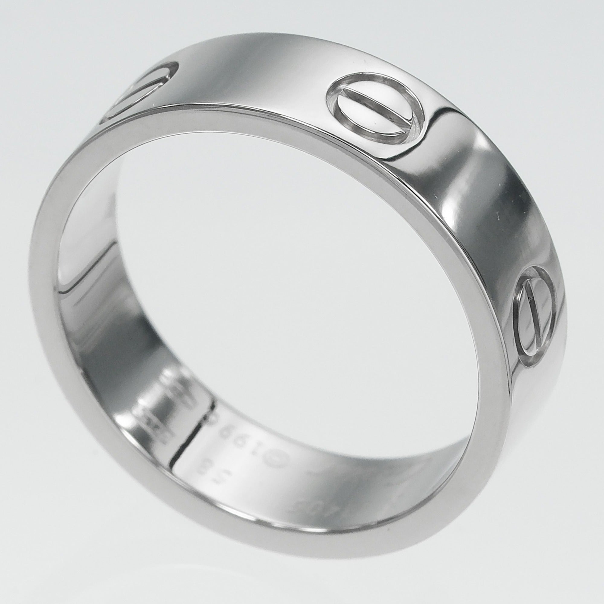 Cartier Love White Gold (18K) Band Ring (Pre-Owned)