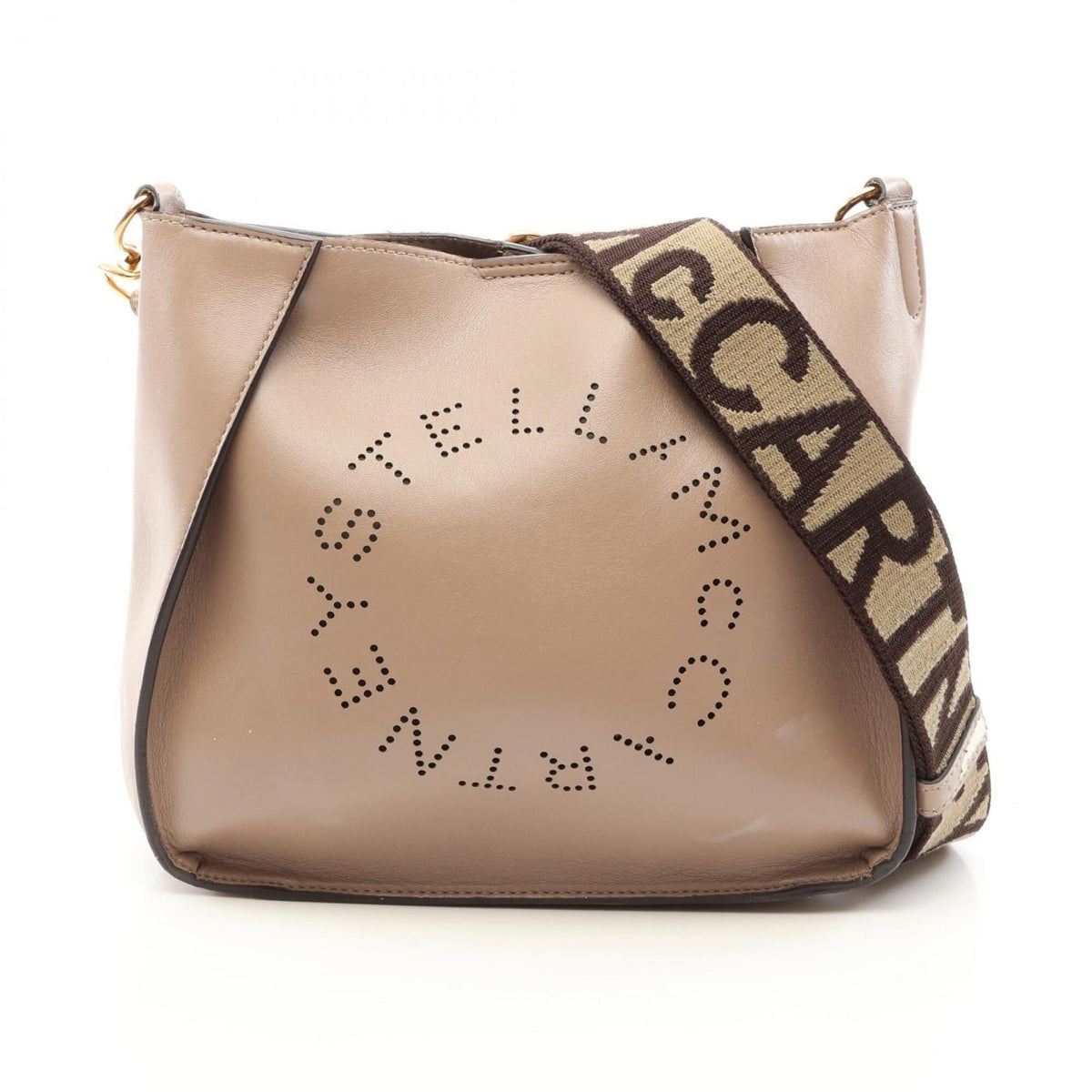 Stella Mccartney Beige Faux Leather Handbag Shoulder Bag (Pre-Owned)