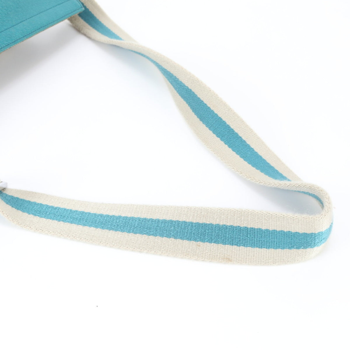 Gucci Blue Brown Leather Canvas Pouch Sling Bag (Pre-Owned)