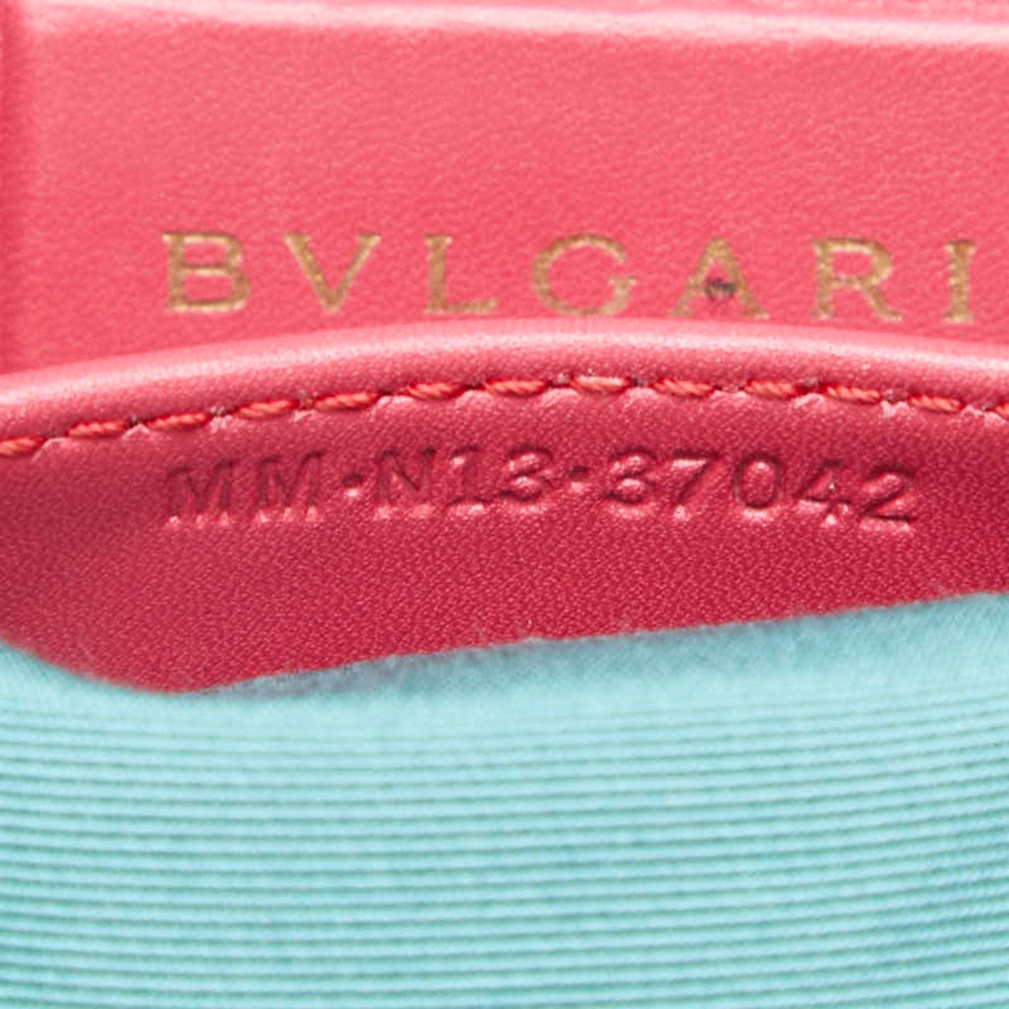 Bvlgari Pink Leather Handbag (Pre-Owned)
