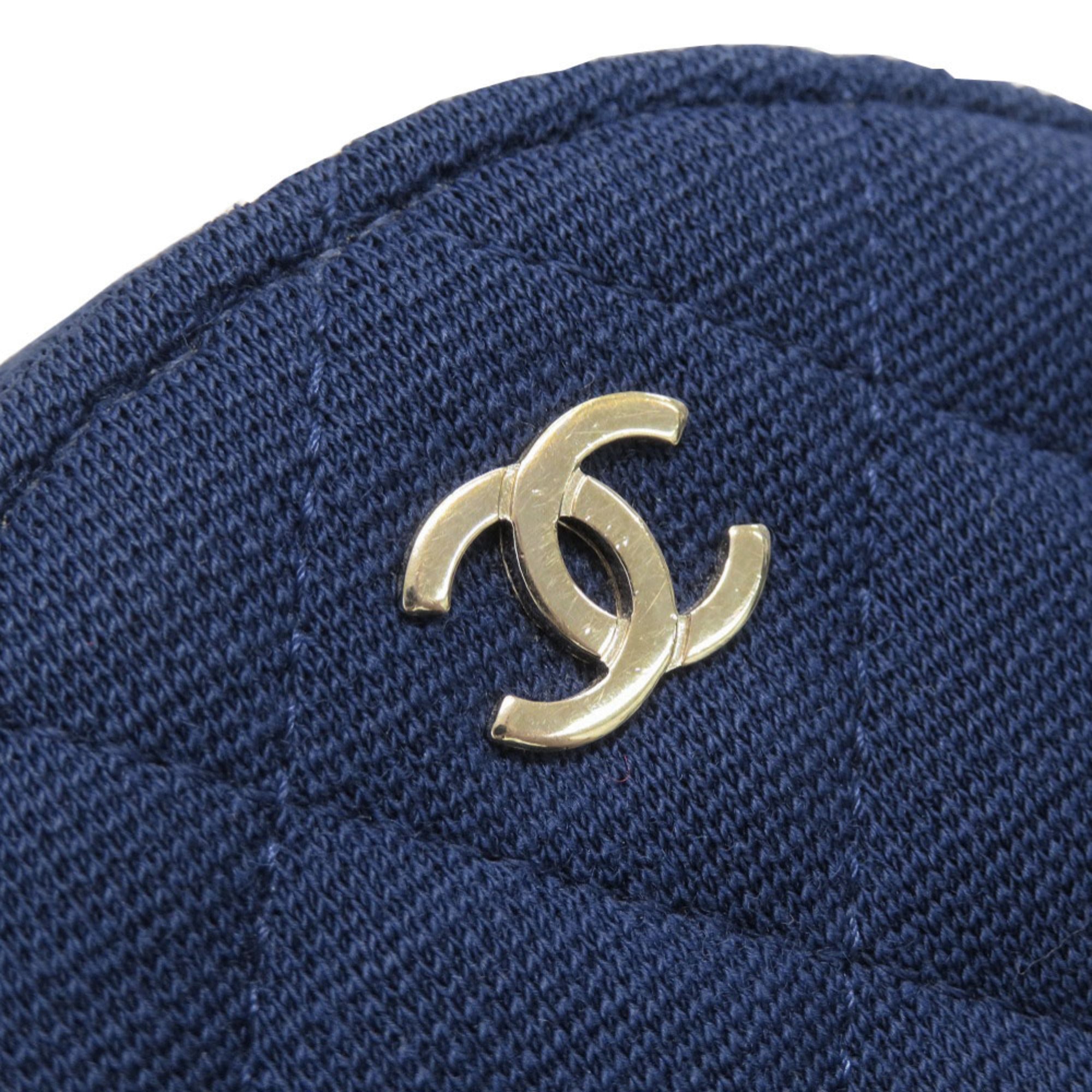 Chanel Blue Cotton Shoulder Bag (Pre-Owned)