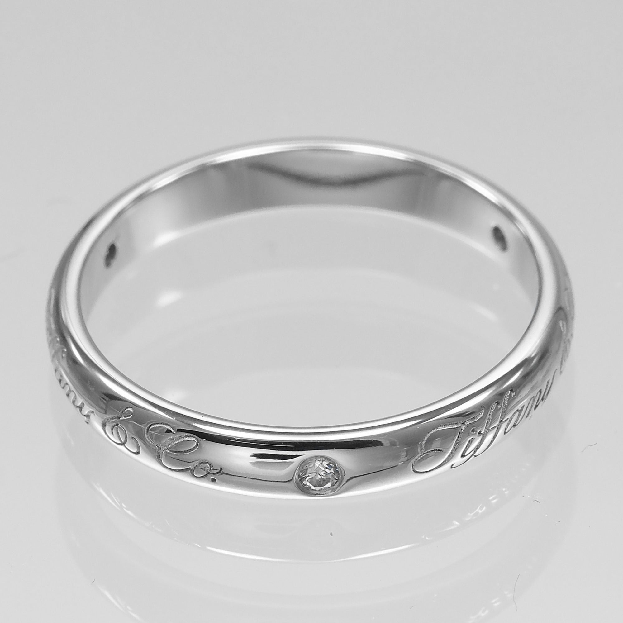 Tiffany Platinum 950 Band Ring (Pre-Owned)