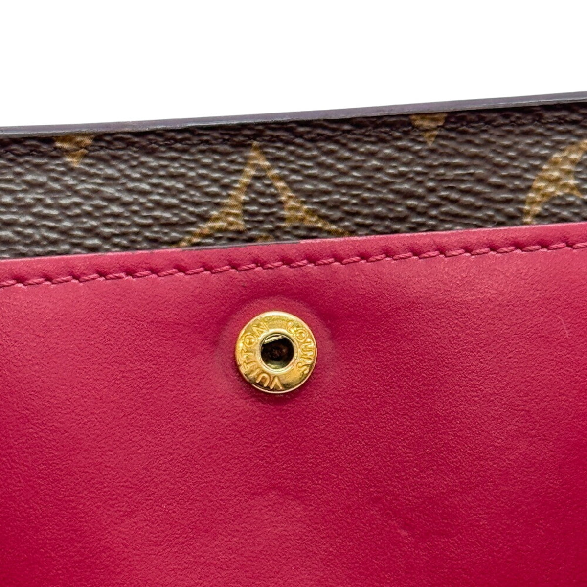 Louis Vuitton Brown Monogram Pink Monogram Wallet (Bi-Fold) (Pre-Owned)