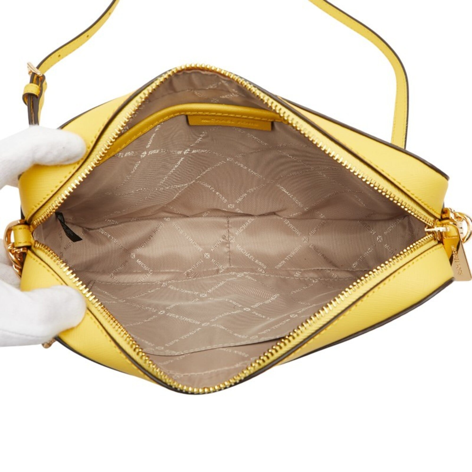 Michael Kors Yellow Leather Shoulder Bag (Pre-Owned)