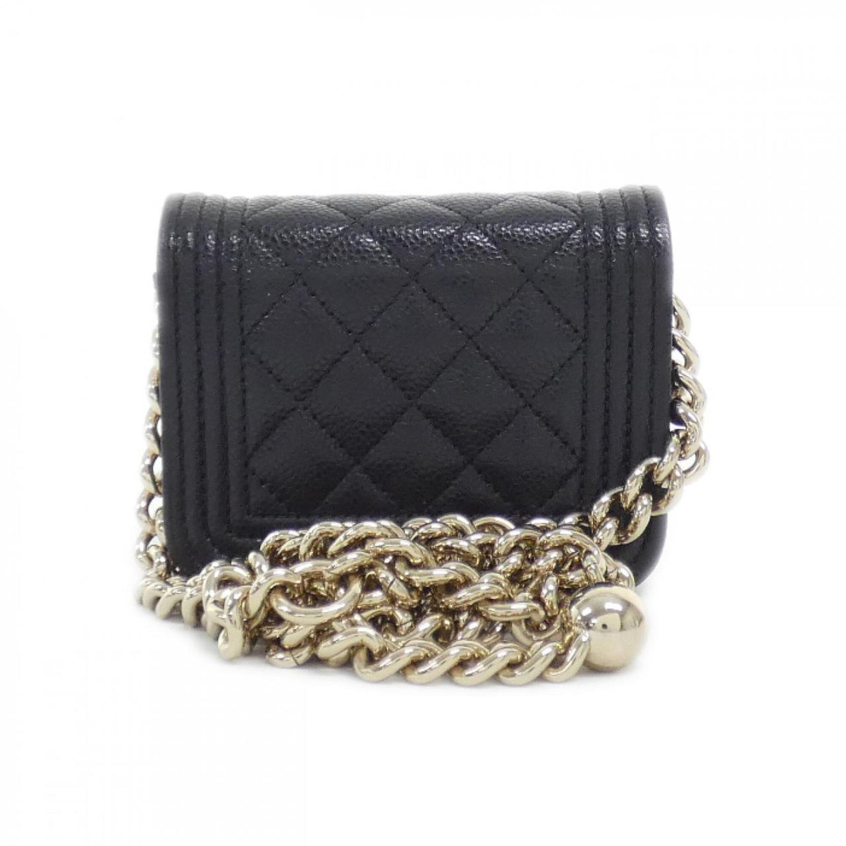 Chanel Black Grained Calfskin Fanny Pack (Pre-Owned)