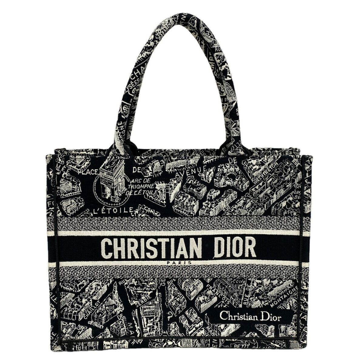 Christian Dior Black Canvas Tote Bag (Pre-Owned)