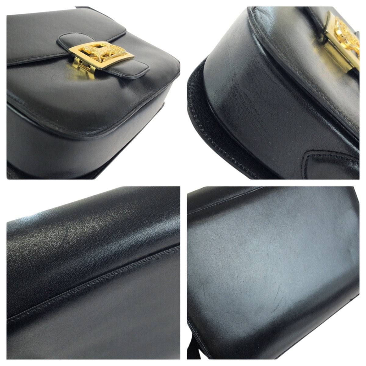 Celine Black Leather Shoulder Bag (Pre-Owned)