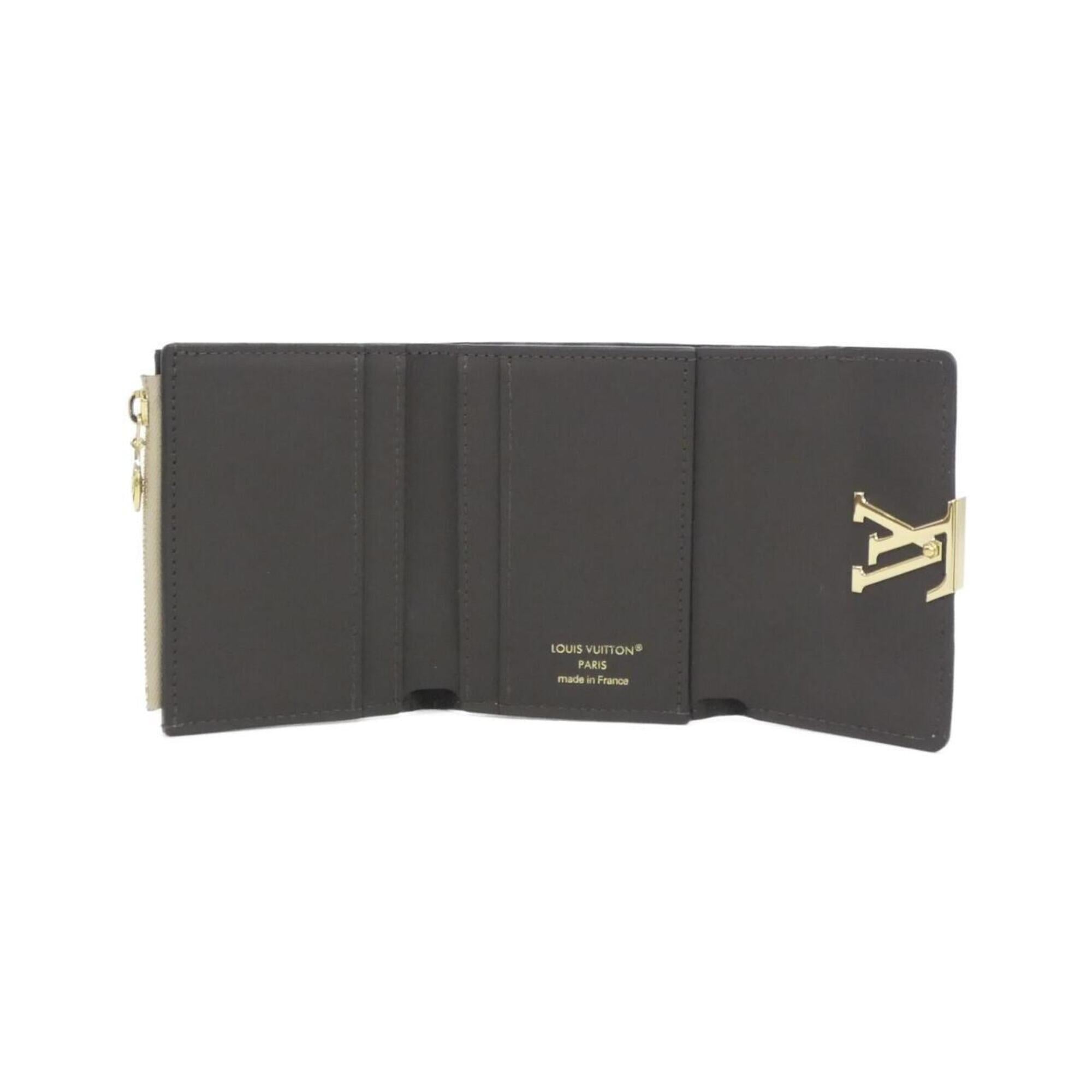 Louis Vuitton Galle Leather Wallet (Tri-Fold) (Pre-Owned)