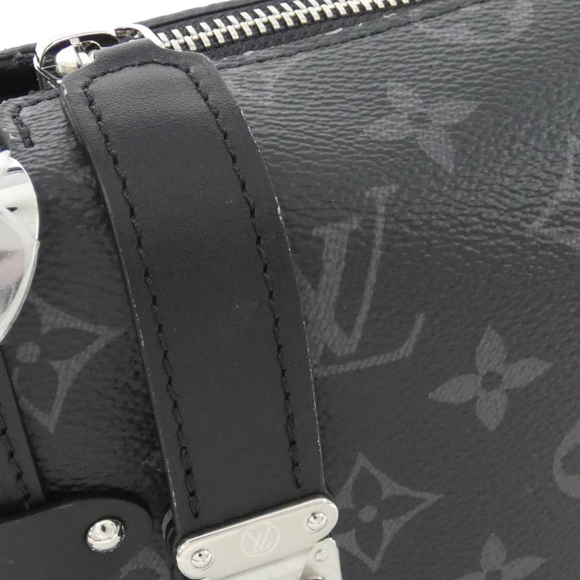 Louis Vuitton Black Coated Canvas Shoulder Bag (Pre-Owned)