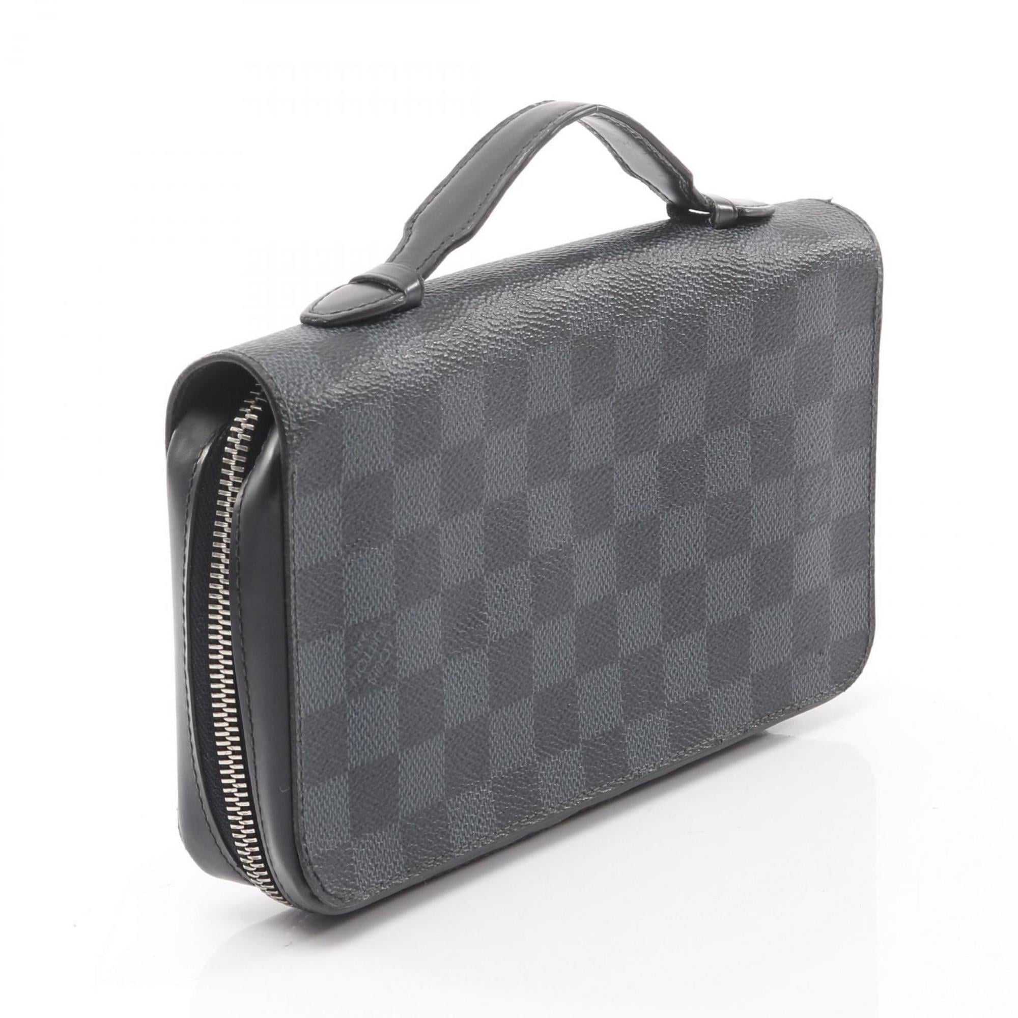 Louis Vuitton Black Damier Graphite Damier Graphite Long Bill Wallet (Bi-Fold) (Pre-Owned)
