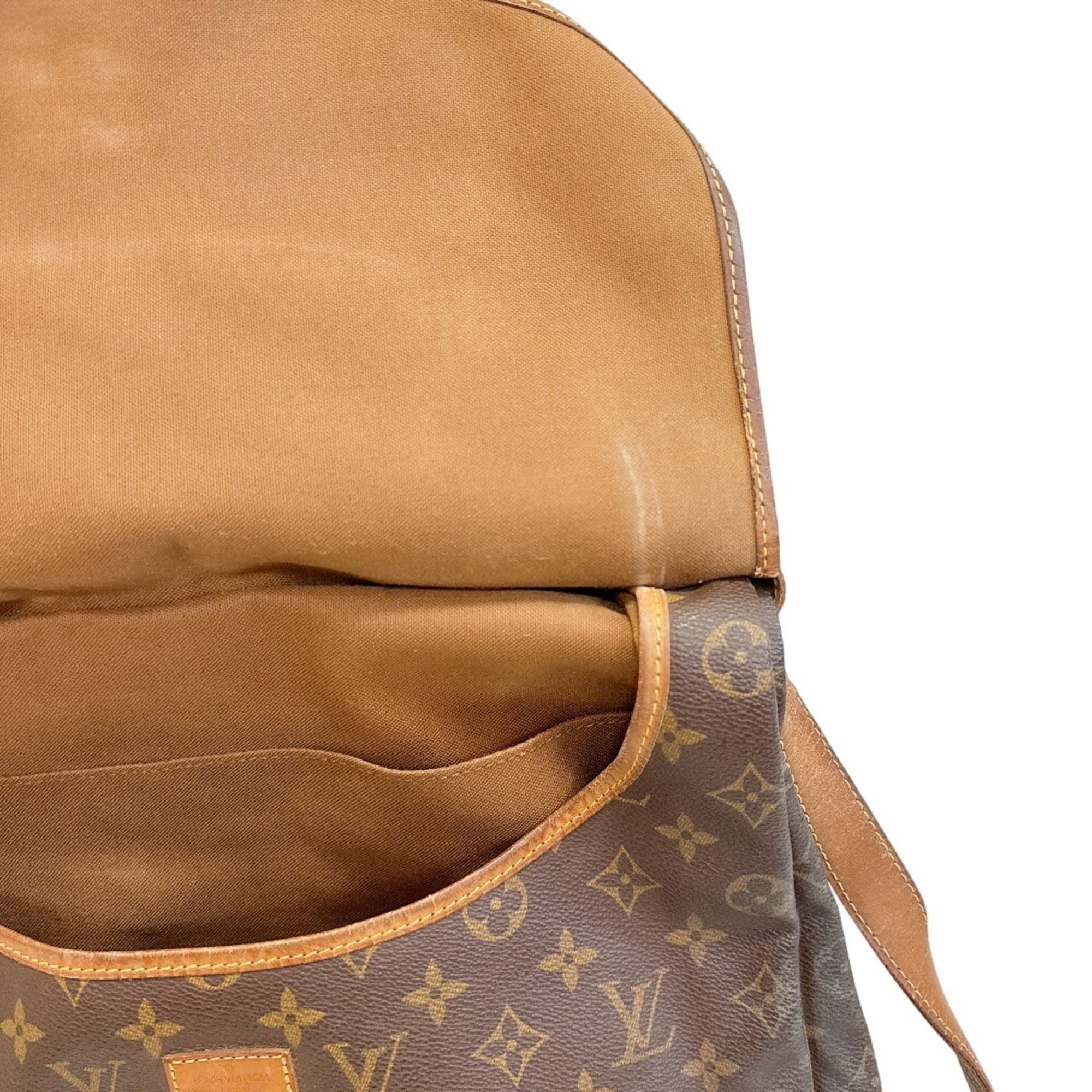 Louis Vuitton Brown Monogram Leather Shoulder Bag (Pre-Owned)