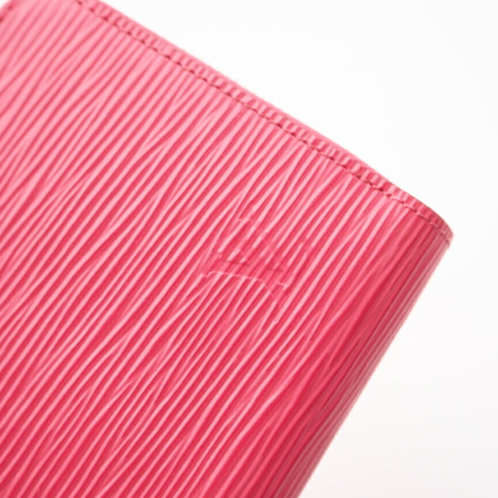 Louis Vuitton Epi Pink Leather Long Bill Wallet (Bi-Fold) (Pre-Owned)