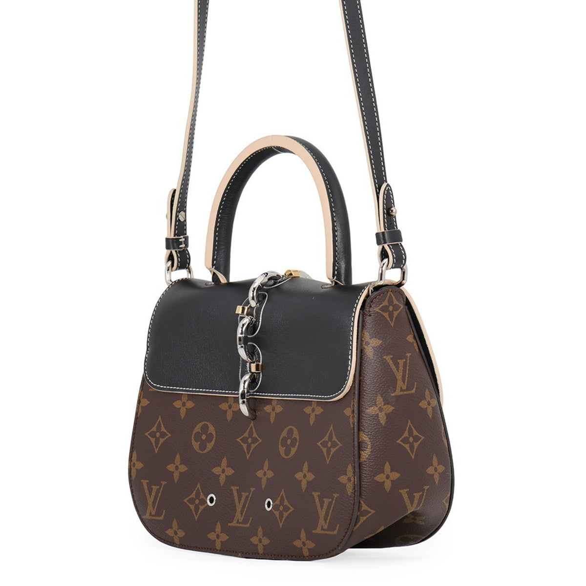 Louis Vuitton Monogram Black Noir Monogram Leather Handbag (Pre-Owned)