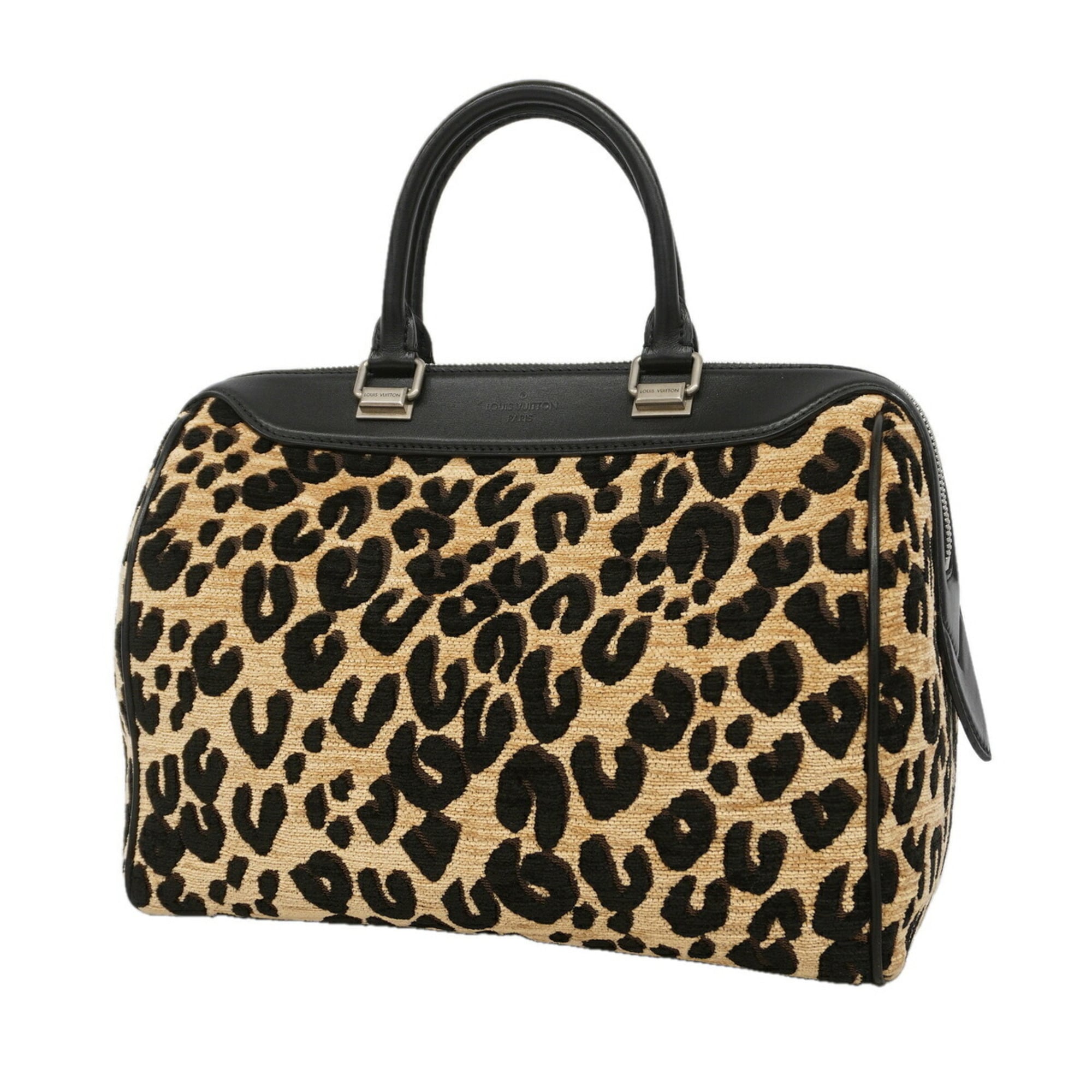 Louis Vuitton Beige Black Handbag (Pre-Owned)