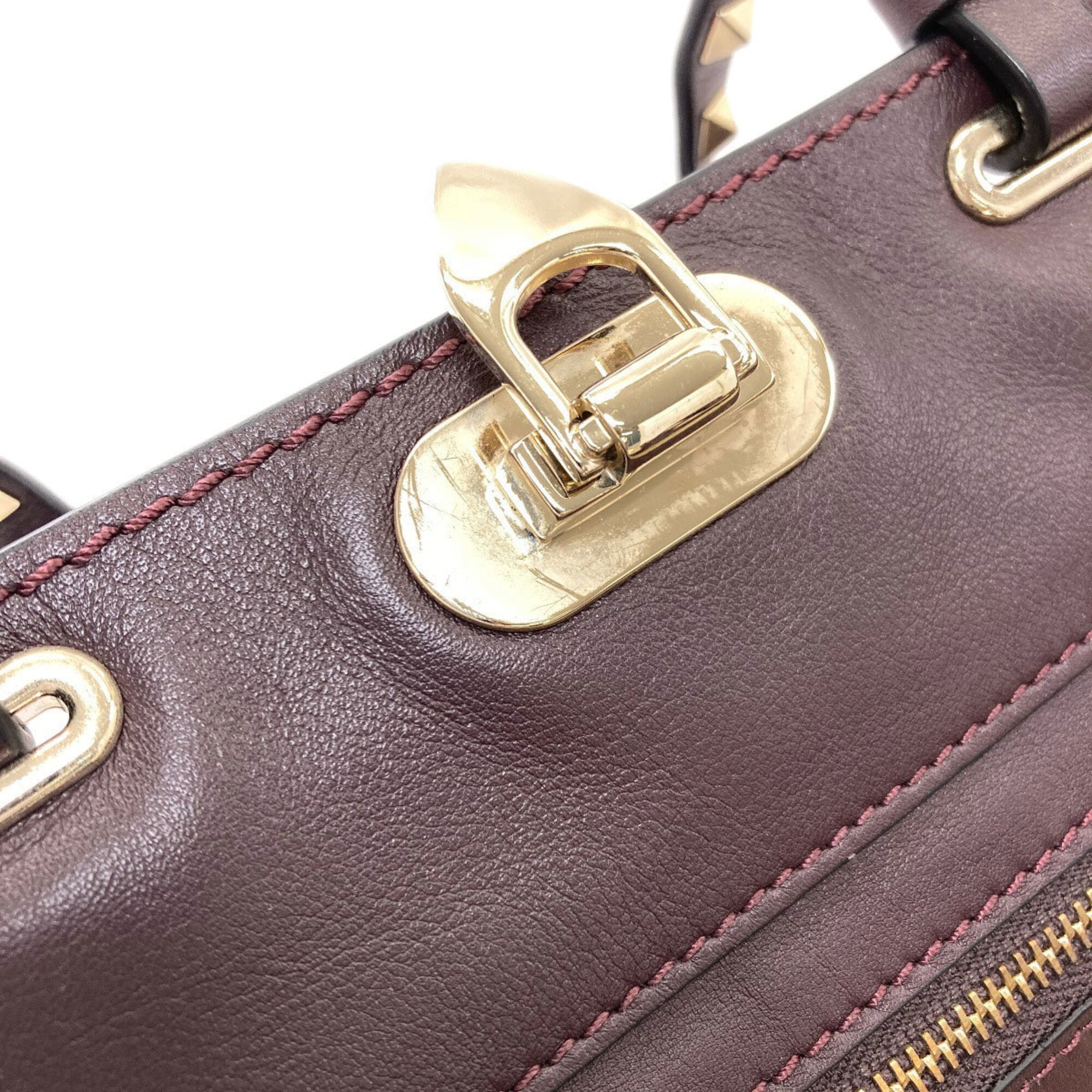 Valentino Dark Brown Leather Handbag (Pre-Owned)