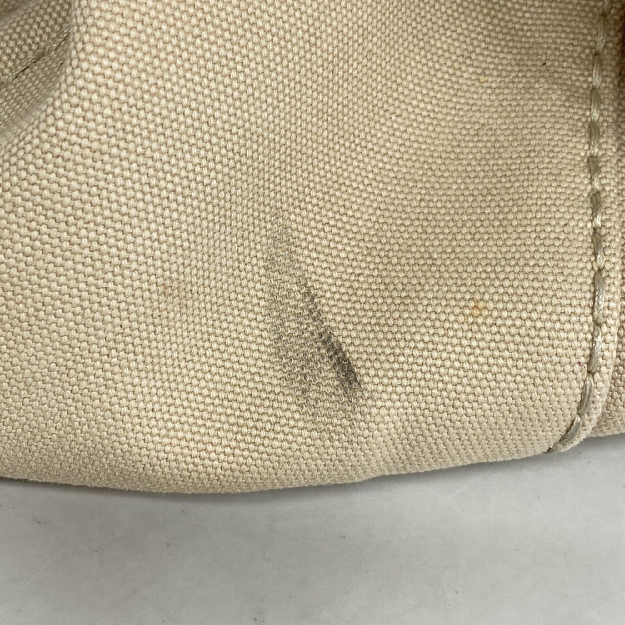 Prada Beige Canvas Tote Bag (Pre-Owned)