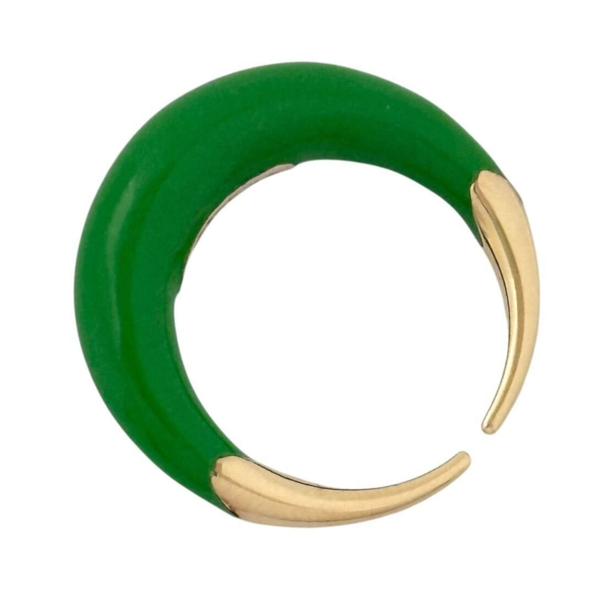 Bottega Veneta Gold Silver 925 Band Ring (Pre-Owned)