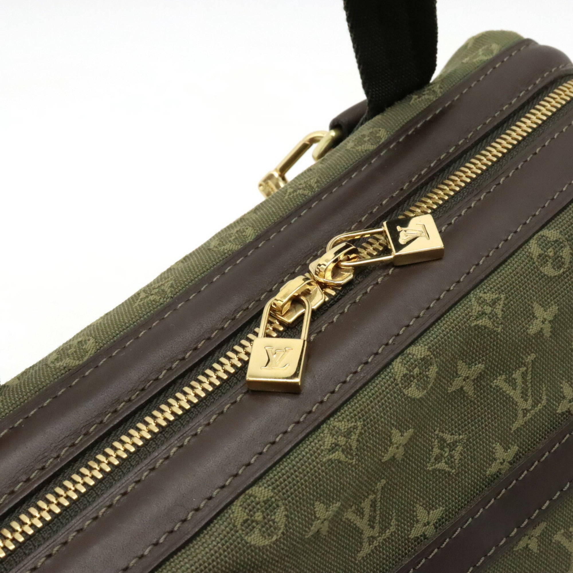 Louis Vuitton Tst Khaki Canvas Leather Handbag Shoulder Bag (Pre-Owned)
