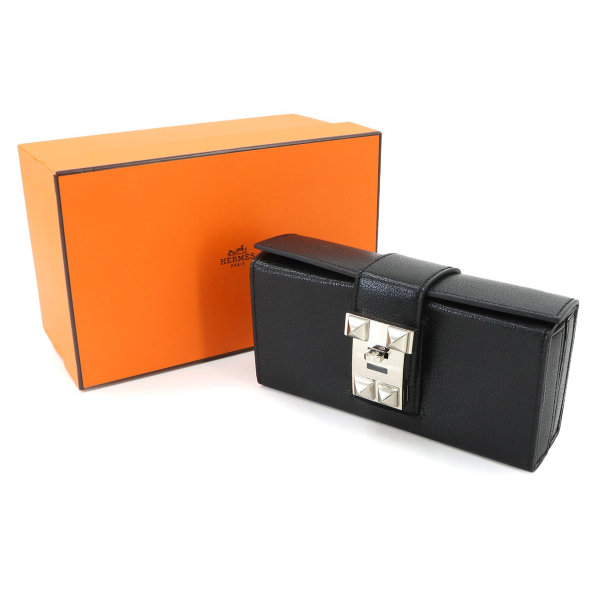 Hermes Black Clutch Bag (Pre-Owned)