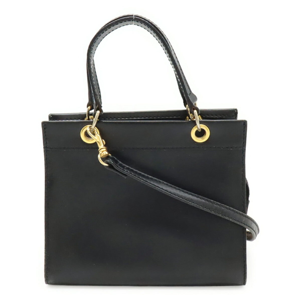 Celine Black Leather Handbag Shoulder Bag (Pre-Owned)