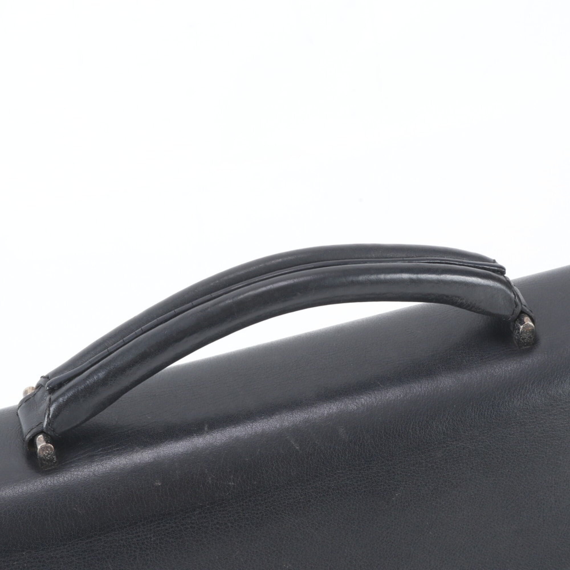 Loewe Black Leather Briefcase Handbag (Pre-Owned)