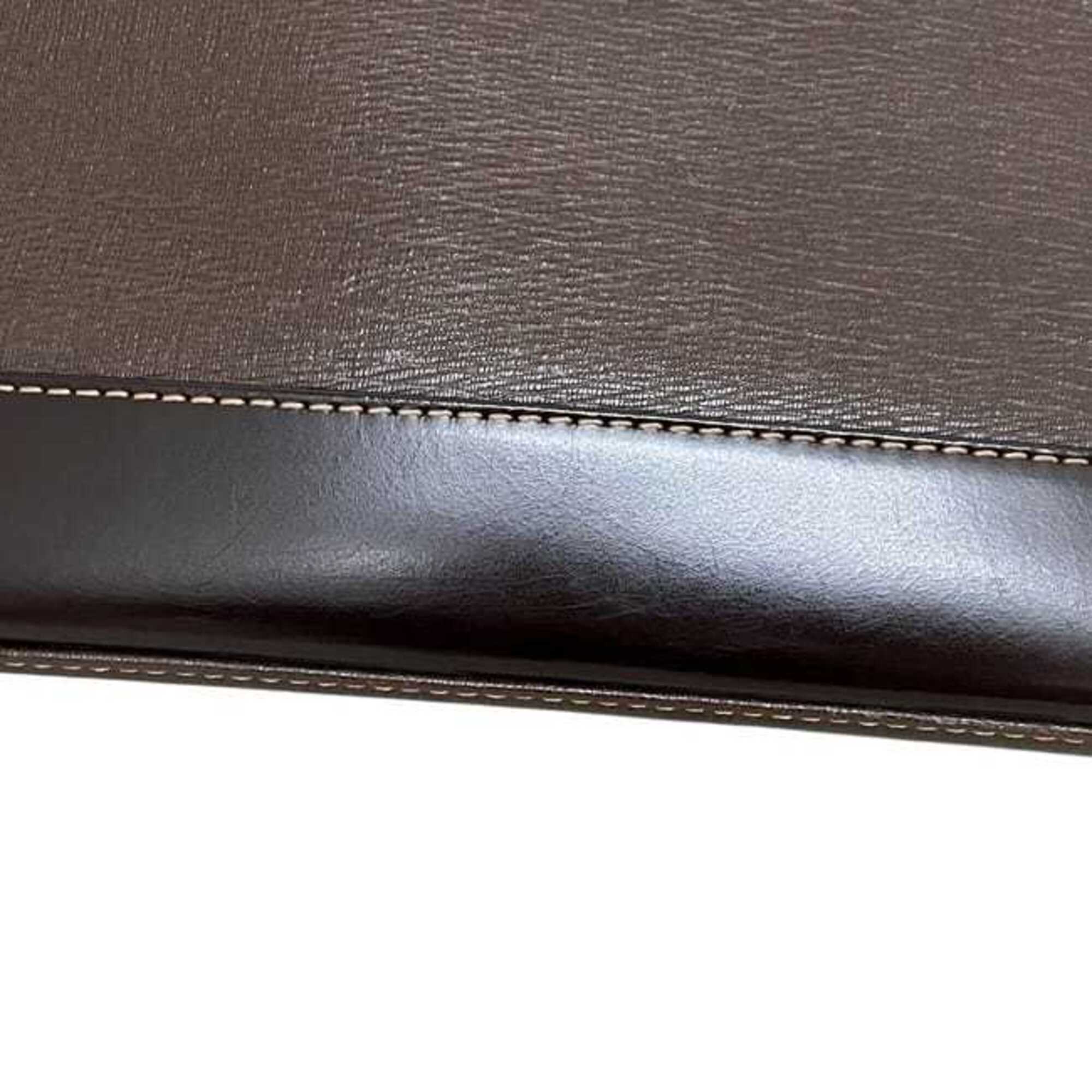 Burberry Brown Leather Shoulder Bag (Pre-Owned)