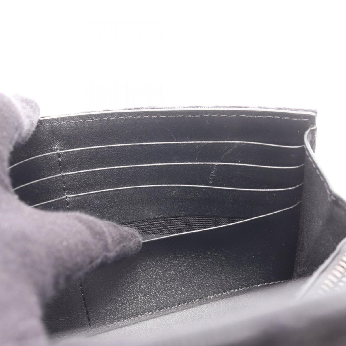 Christian Dior Black Canvas Long Wallet (Bi-Fold) (Pre-Owned)