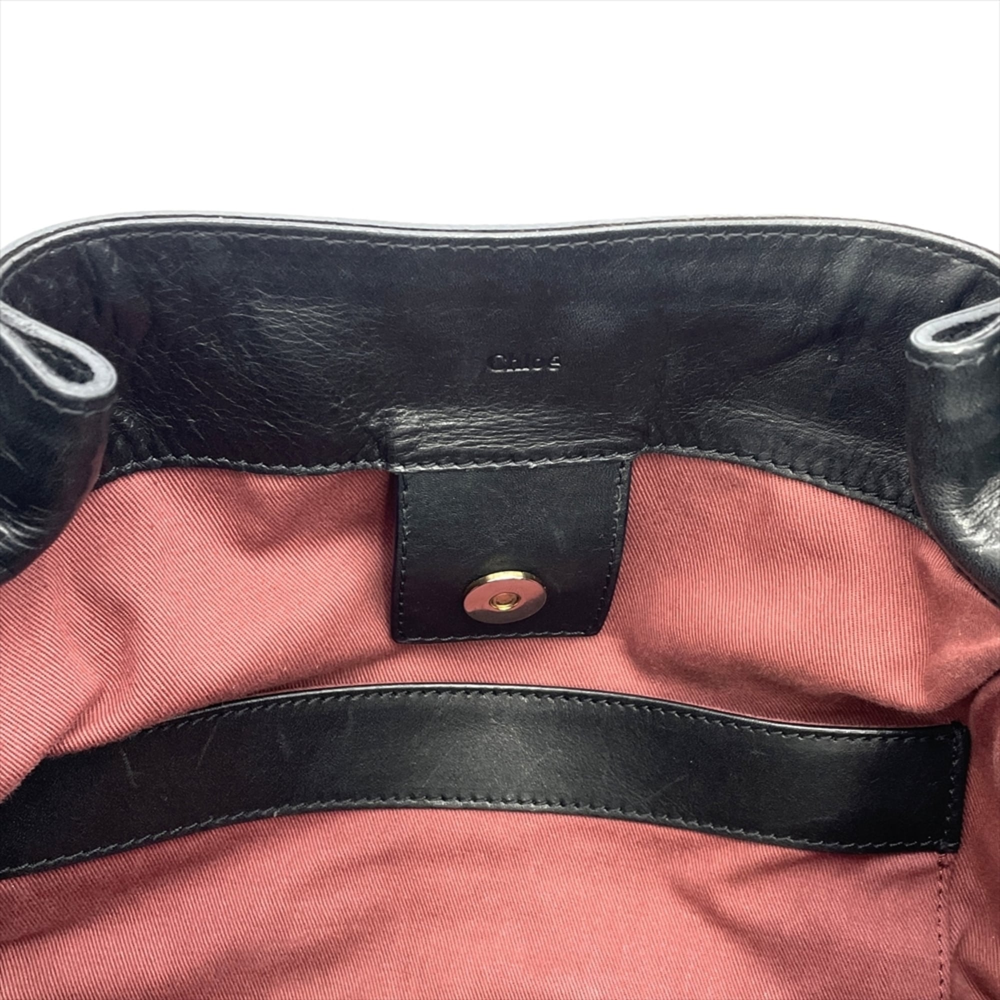 Chloé Black Leather Tote Bag (Pre-Owned)