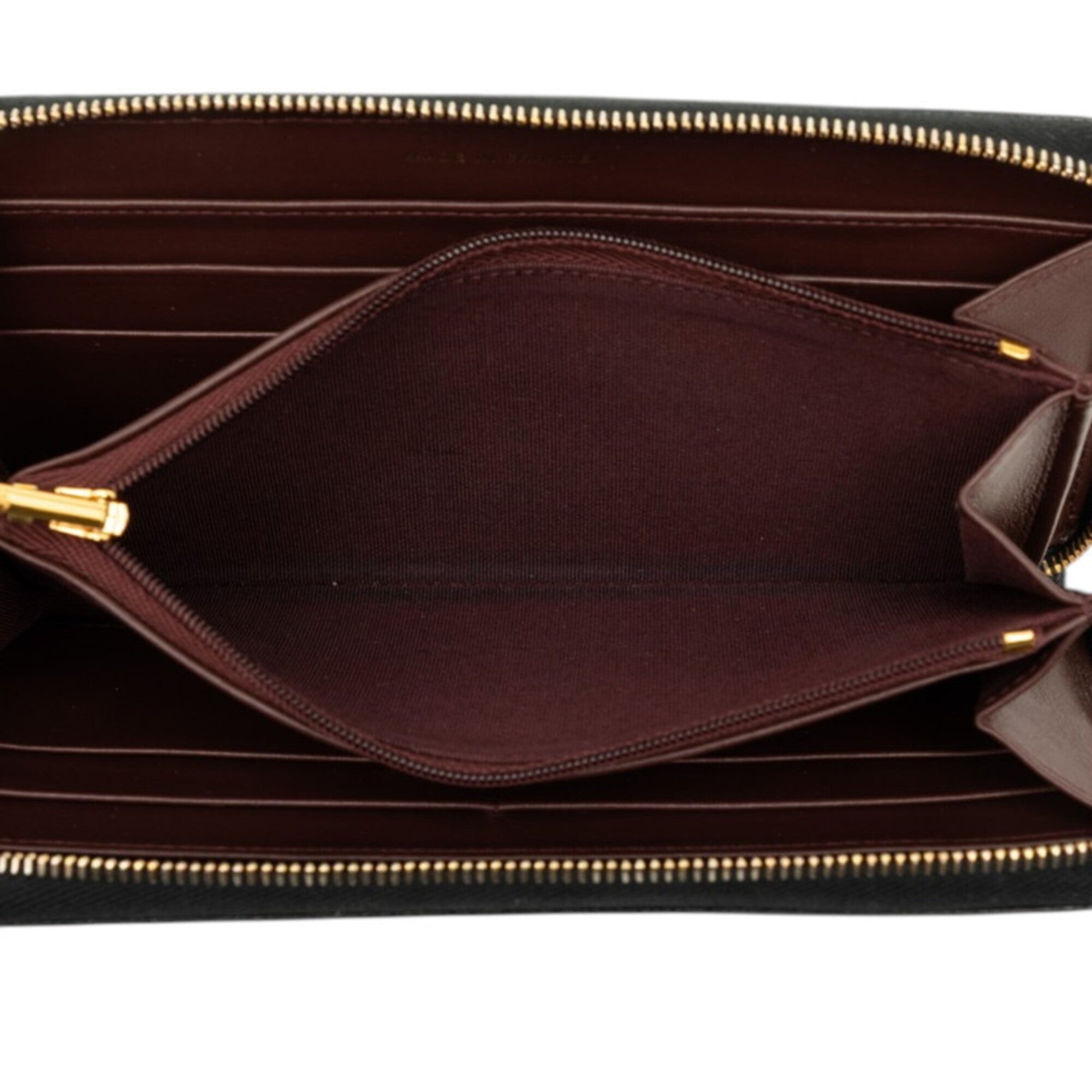 Chanel Black Bordeaux Grained Calfskin Coin Purse/Coin Case (Pre-Owned)