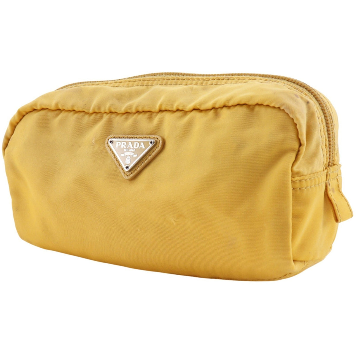 Prada Yellow Nylon Pouch (Pre-Owned)