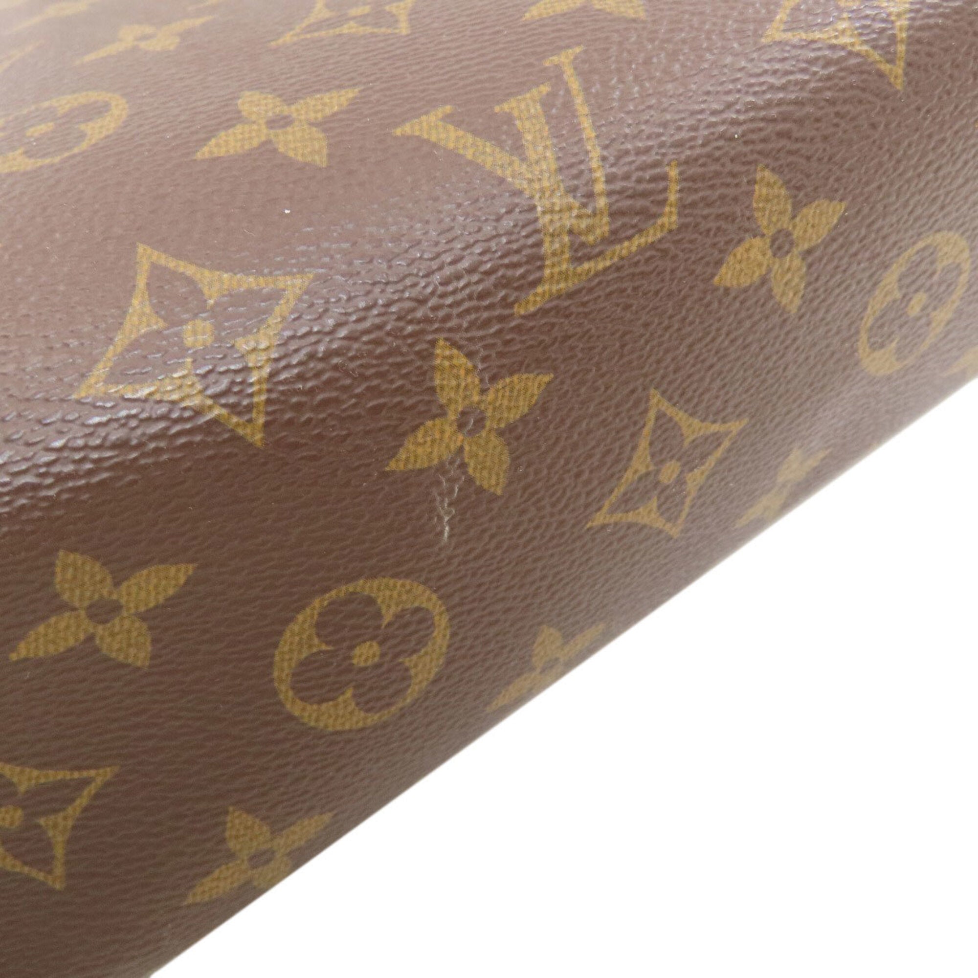 Louis Vuitton Monogram Macassar Black Brown Monogram Briefcase (Pre-Owned)