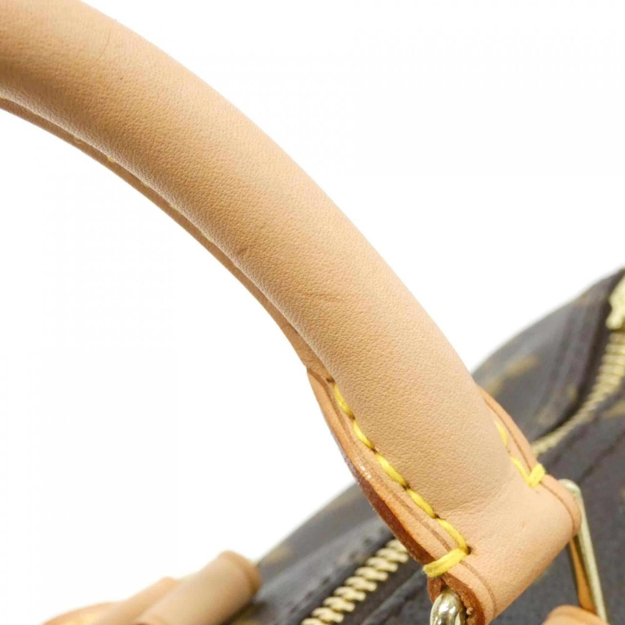 Louis Vuitton Marron Coated Canvas Boston Bag (Pre-Owned)
