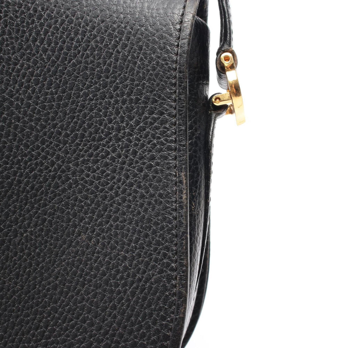 Cartier Black Leather Handbag Shoulder Bag (Pre-Owned)
