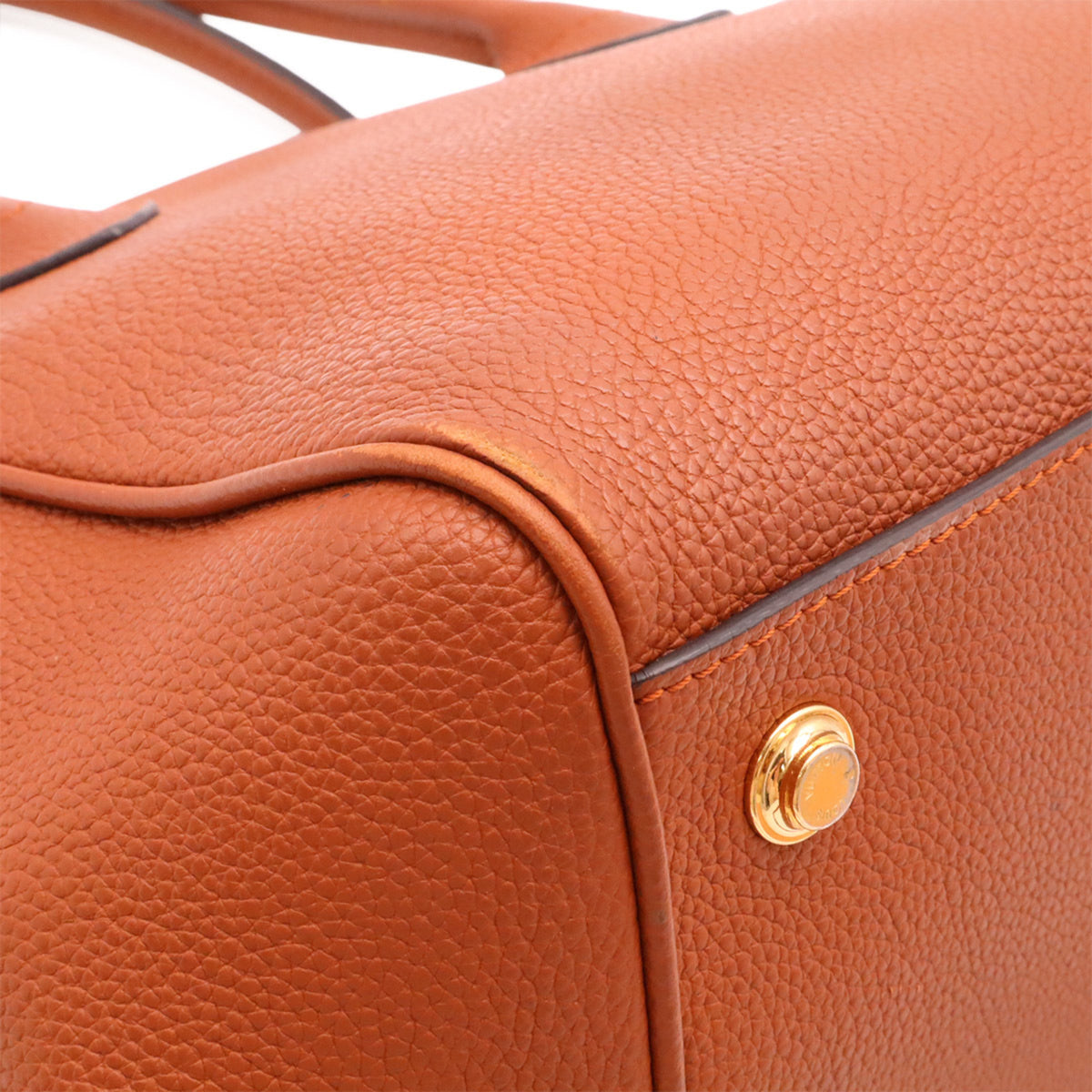 Louis Vuitton Brown Gold Brown Leather Handbag Shoulder Bag (Pre-Owned)