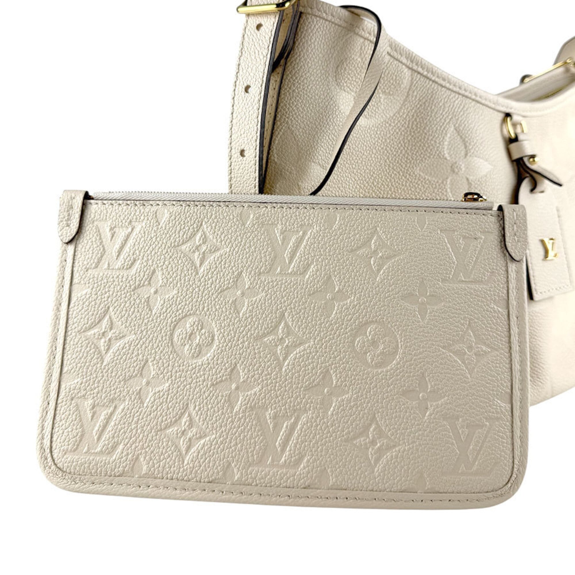 Louis Vuitton Beige Cream Monogram Empreinte Shoulder Bag (Pre-Owned)