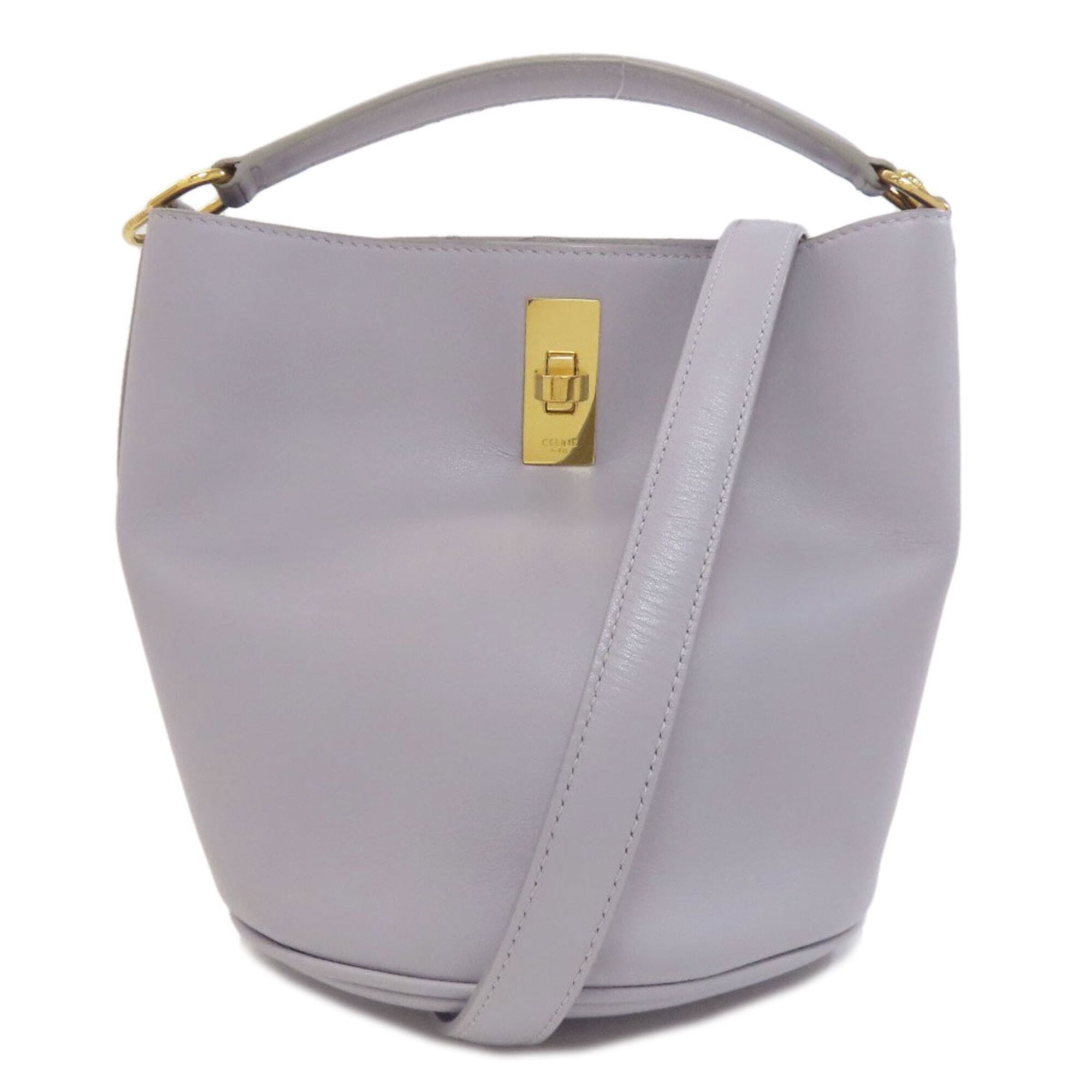 Celine Gray Leather Tote Bag (Pre-Owned)