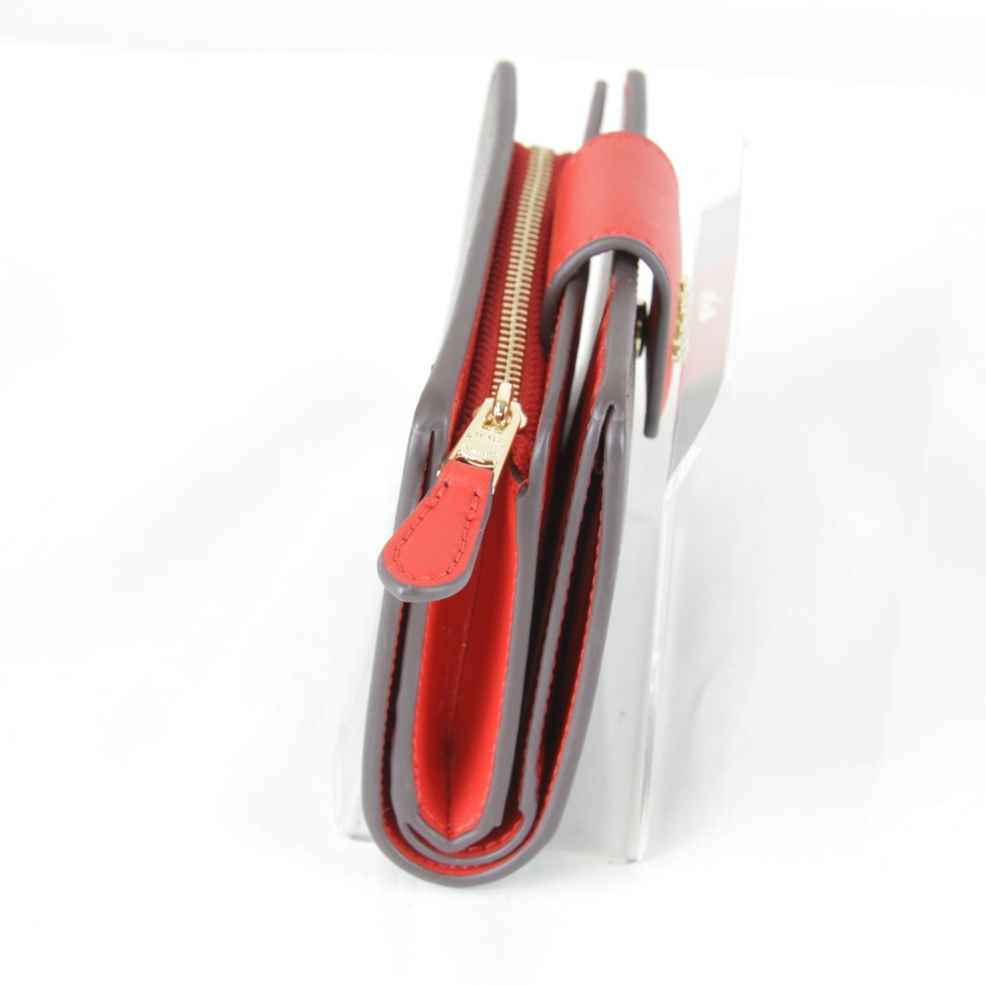 Coach Brown Pvc Leather Wallet (Bi-Fold) (Pre-Owned)