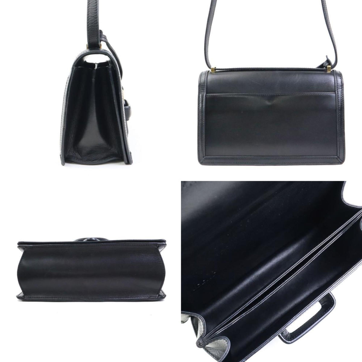 Loewe Black Leather Shoulder Bag (Pre-Owned)