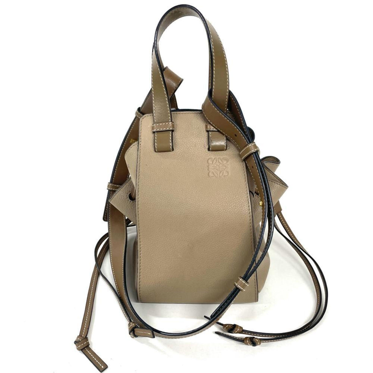 Loewe Gray Leather Handbag (Pre-Owned)