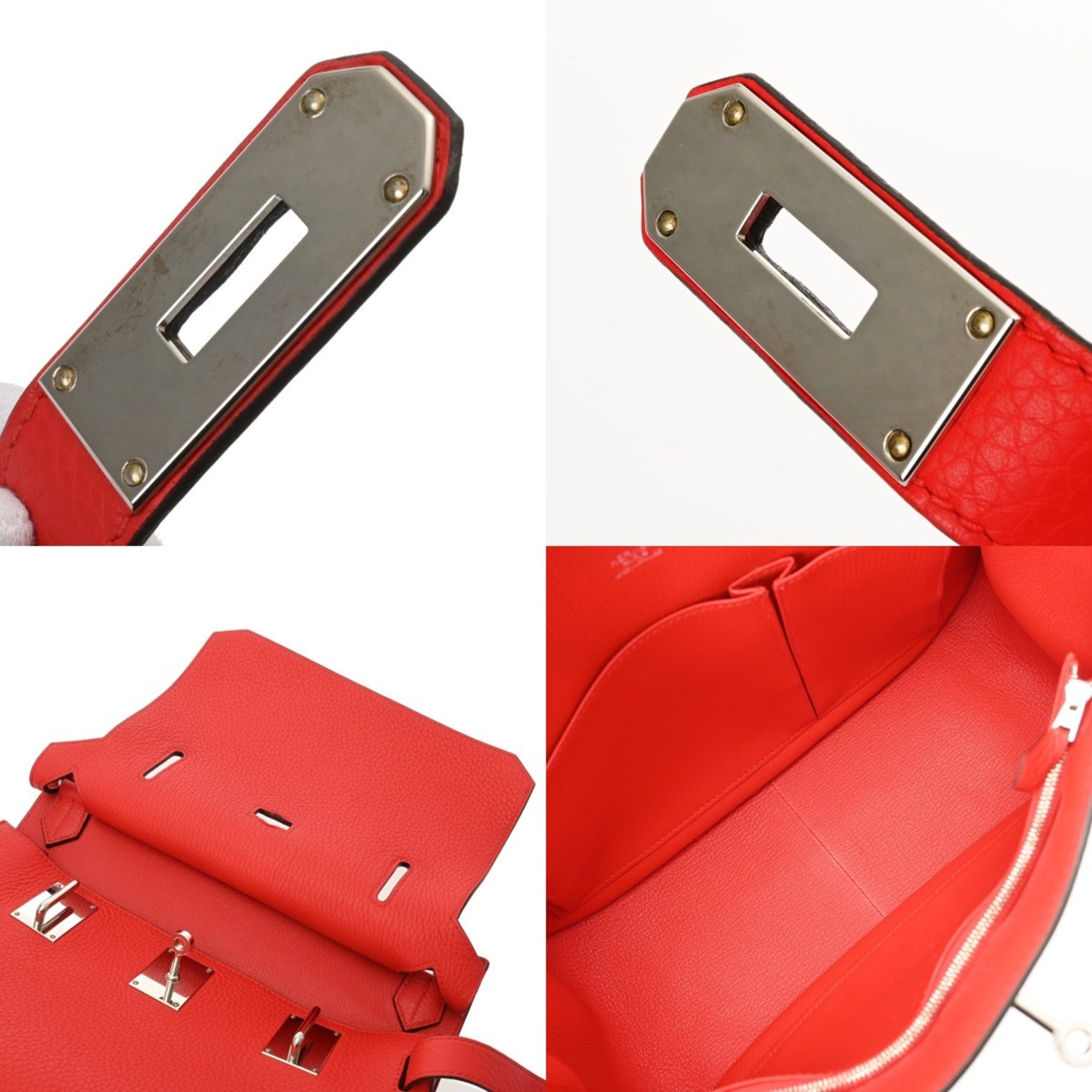 Hermes Taurillon Clemence Leather Shoulder Bag (Pre-Owned)